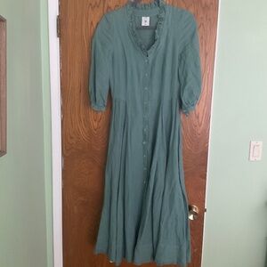 Son de Flor Ophelia dress in teal, size XS